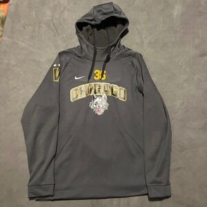 Nike Chicago Wolves Hoodie Mens Large Grey Dri-Fit AHL Hockey #36 CN9473-060